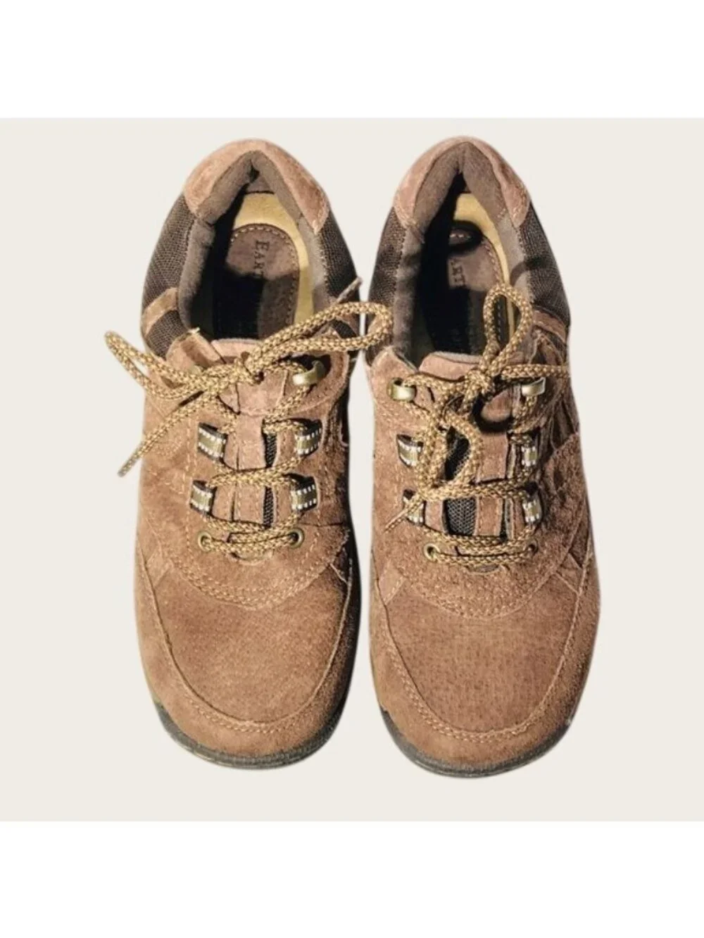 Earth Origins Carter Leather Hiking Walking Sneakers Women's Size 6.5M